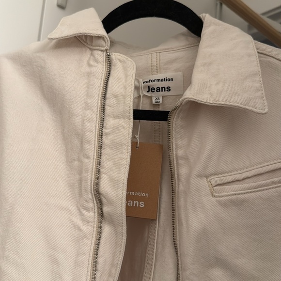 Reformation “Kinsley” Denim Bomber - Picture 5 of 7